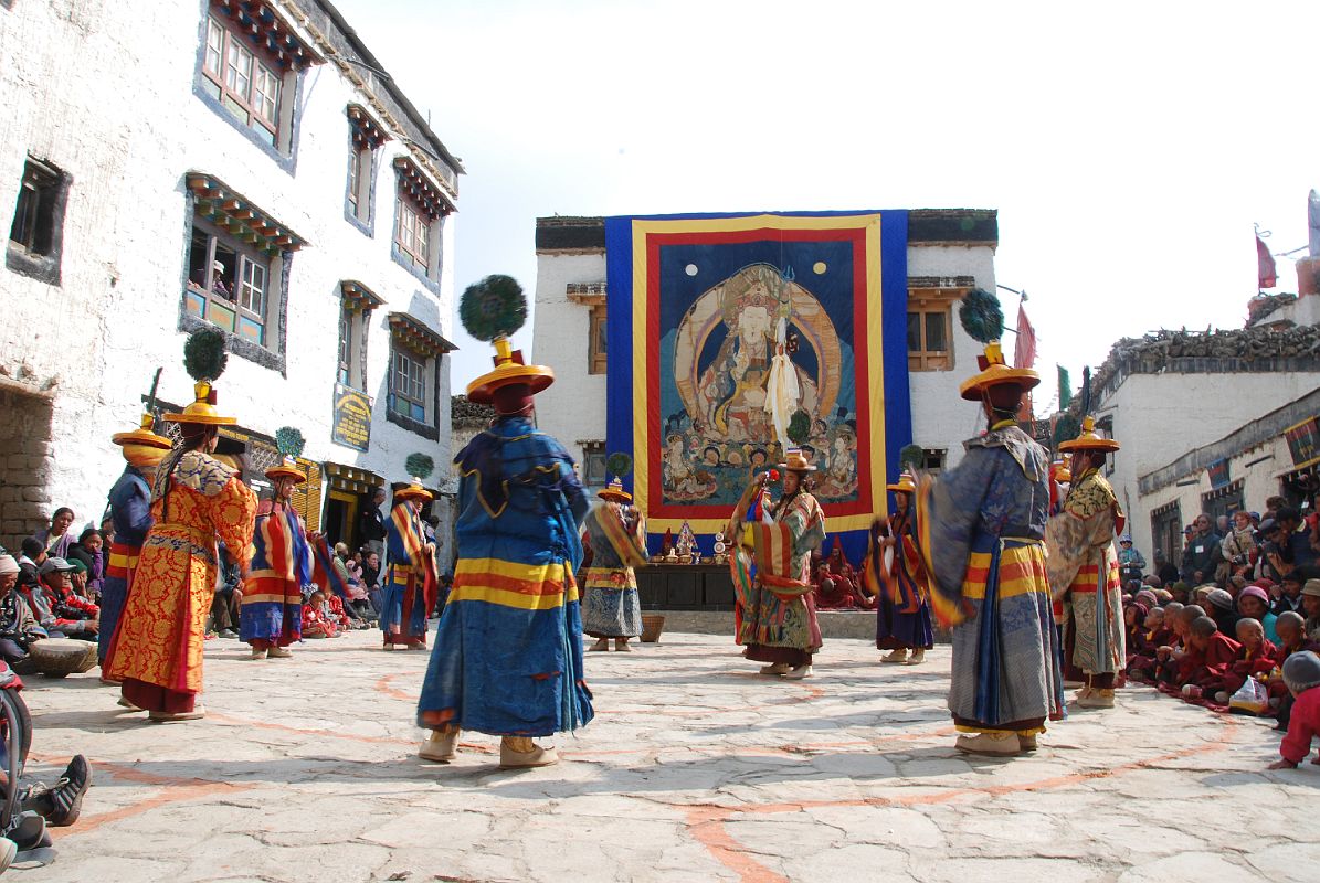 Mustang Lo Manthang Tiji Festival Day 1 06 Dorje Jono And Monks Perform Third Dance